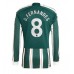 Günstige Manchester United Bruno Fernandes #8 Auswärts Fussballtrikot 2023-24 Langarm